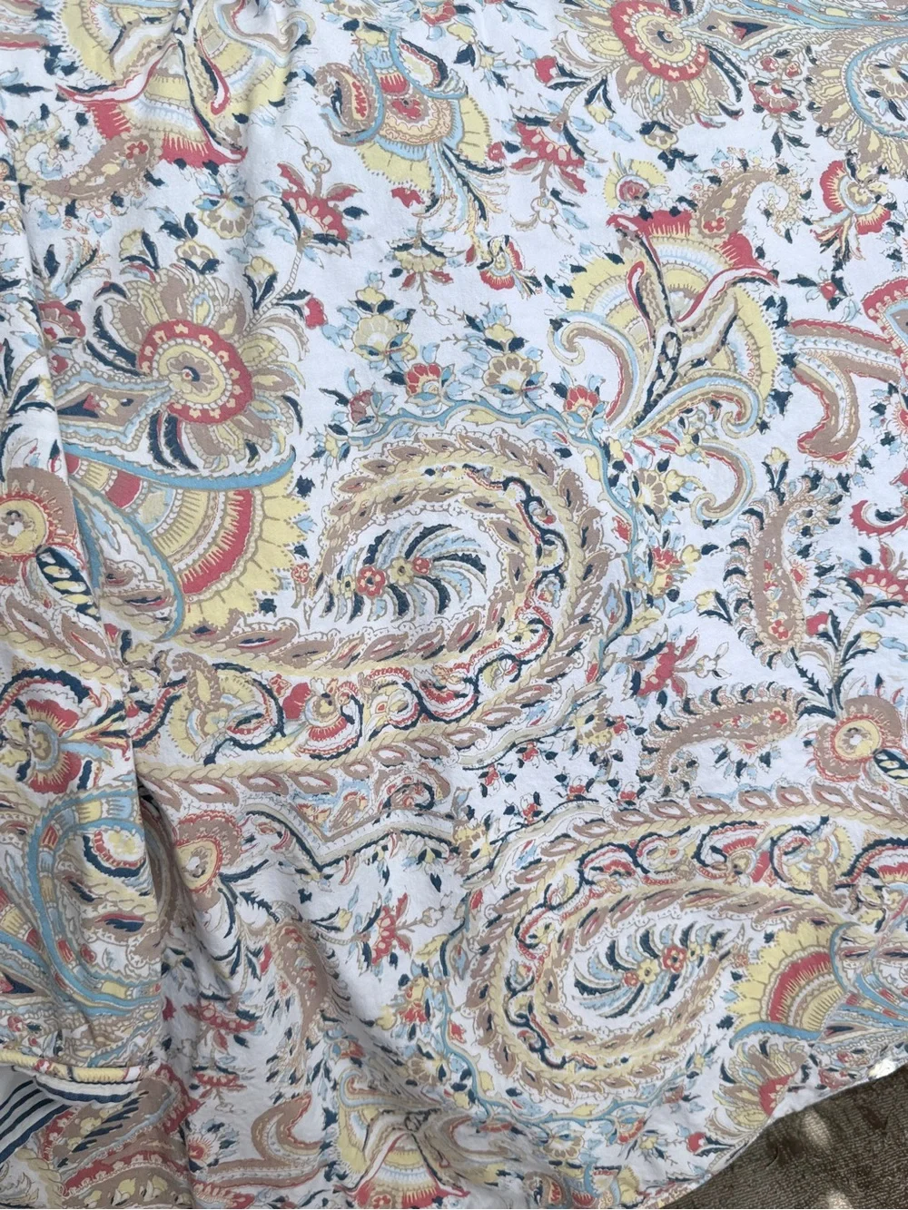 Ralph Lauren Classic Paisley Queen Duvet Stripe Reverse